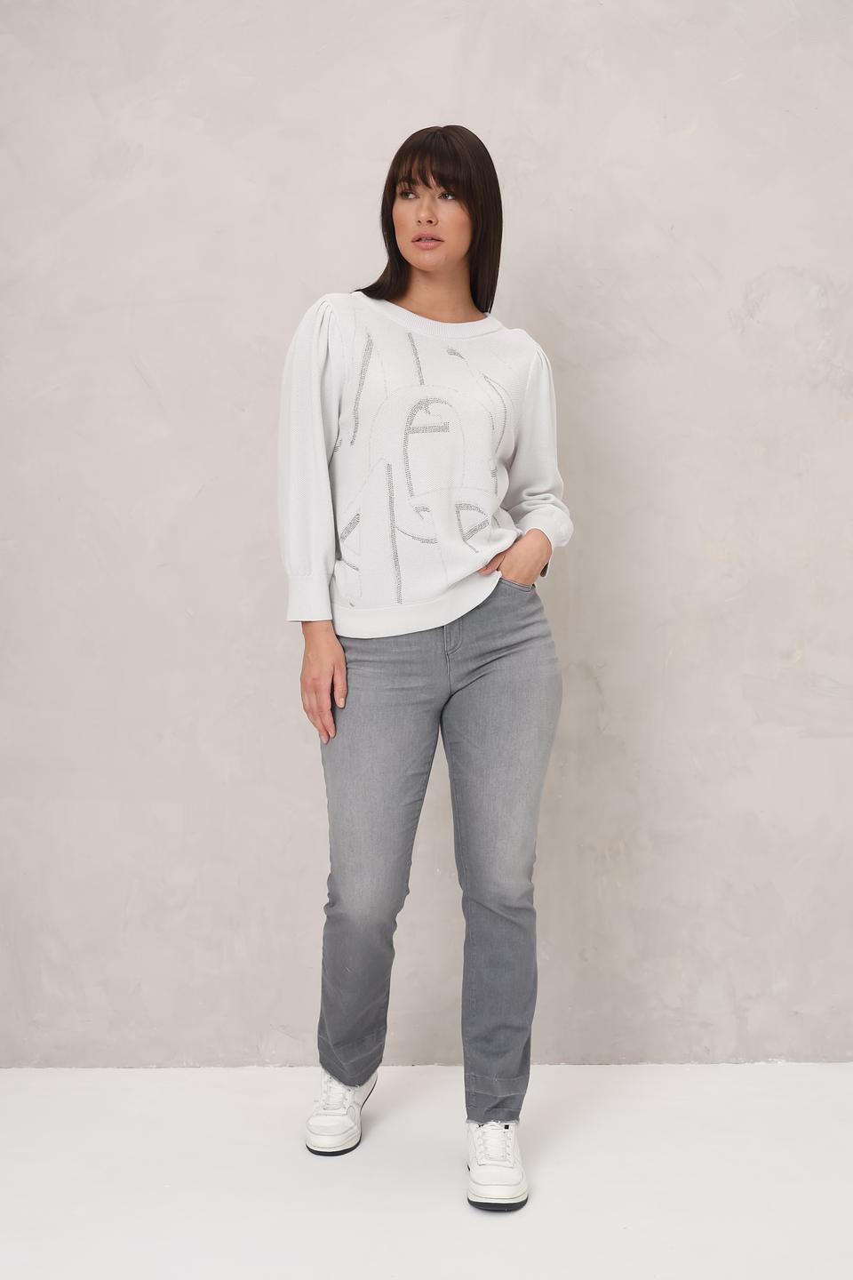 Джинсы Lecomte серые прямые