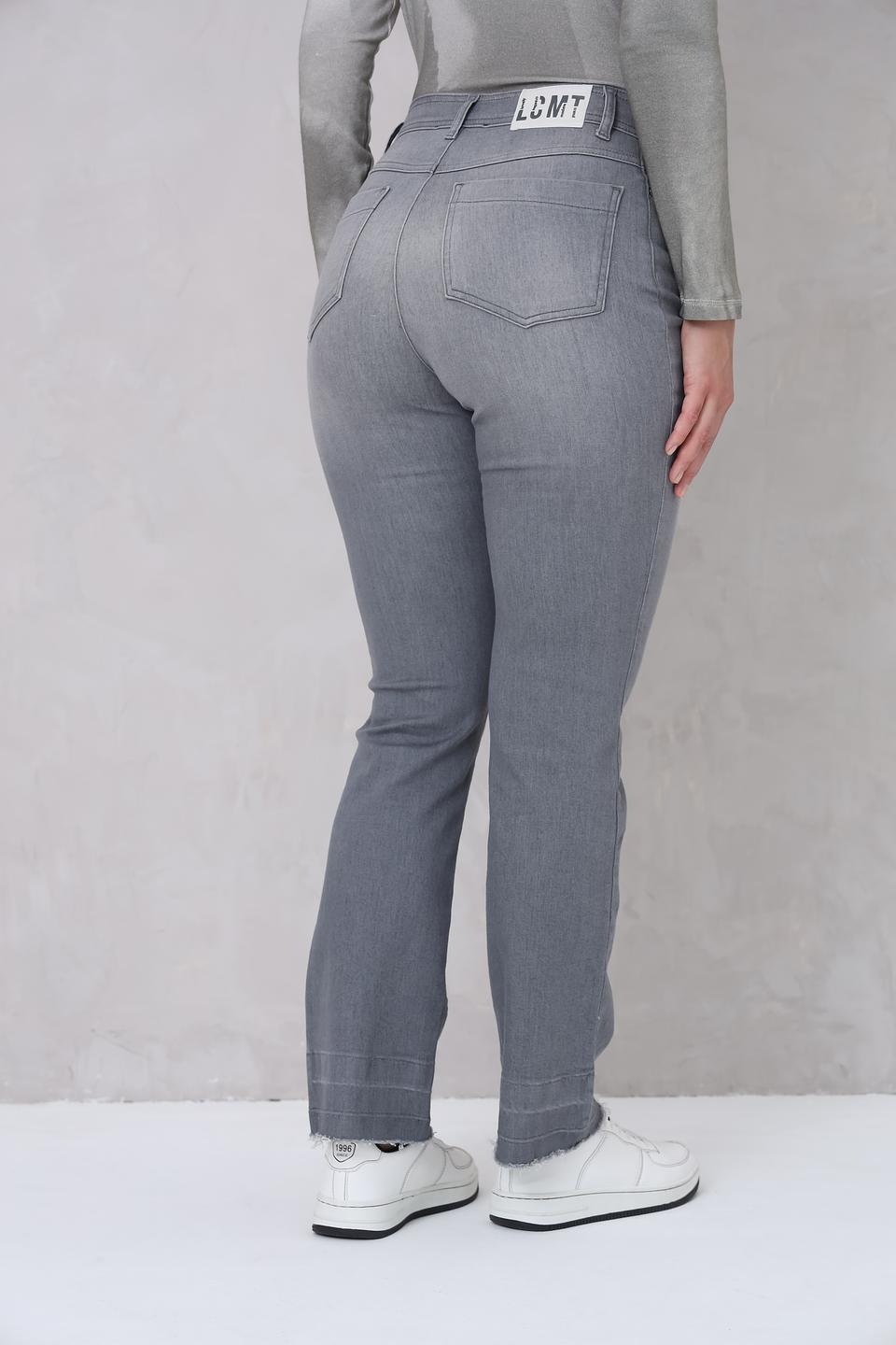 Джинсы Lecomte серые прямые
