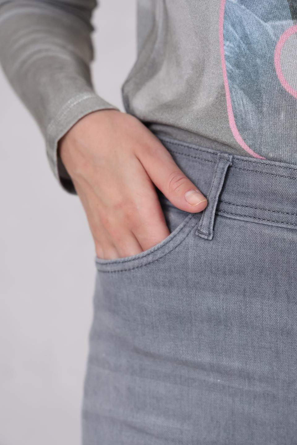 Джинсы Lecomte серые прямые