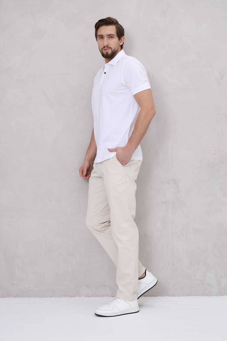 Поло Lerros мужское белое