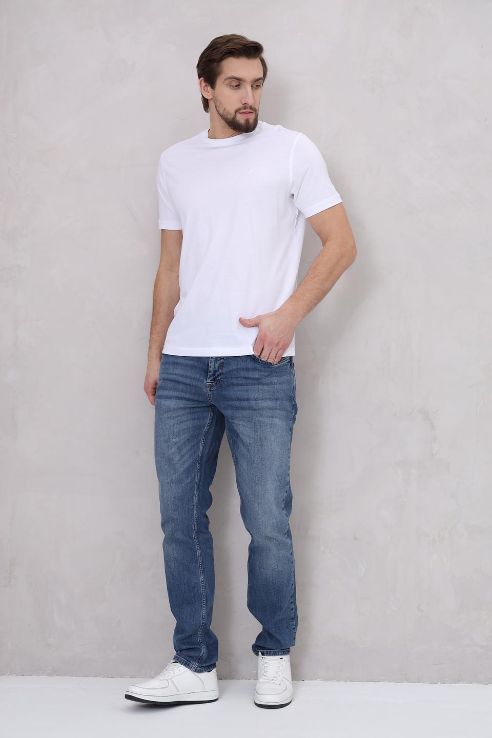 Джинсы Lerros потертые синие