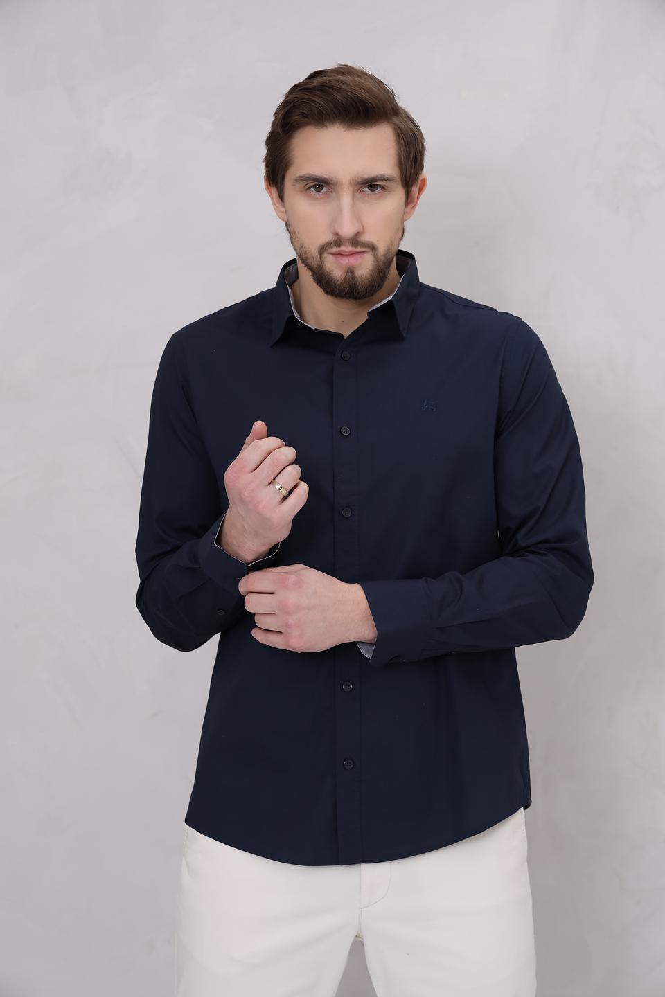 Рубашка Lerros men темно-синяя
