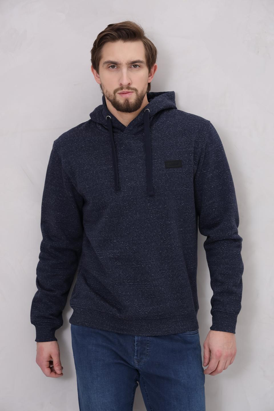 Толстовка Lerros с капюшоном синяя