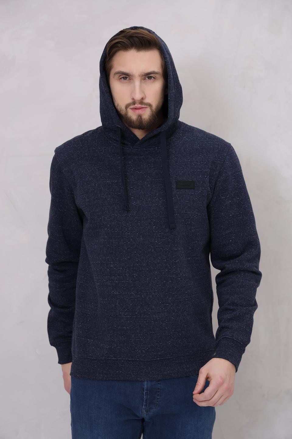 Толстовка Lerros с капюшоном синяя