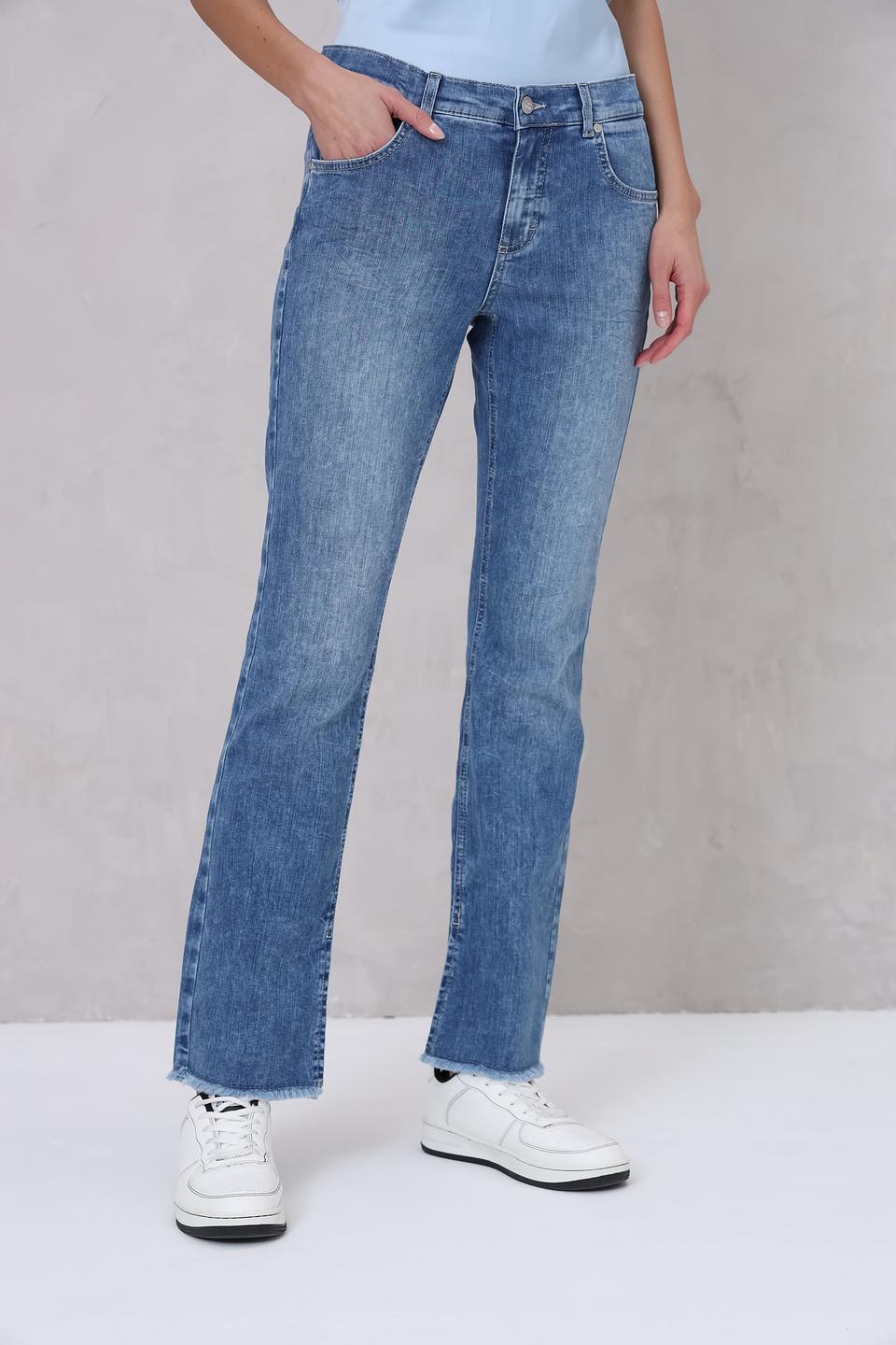 Джинсы Angels с потертостями голубые