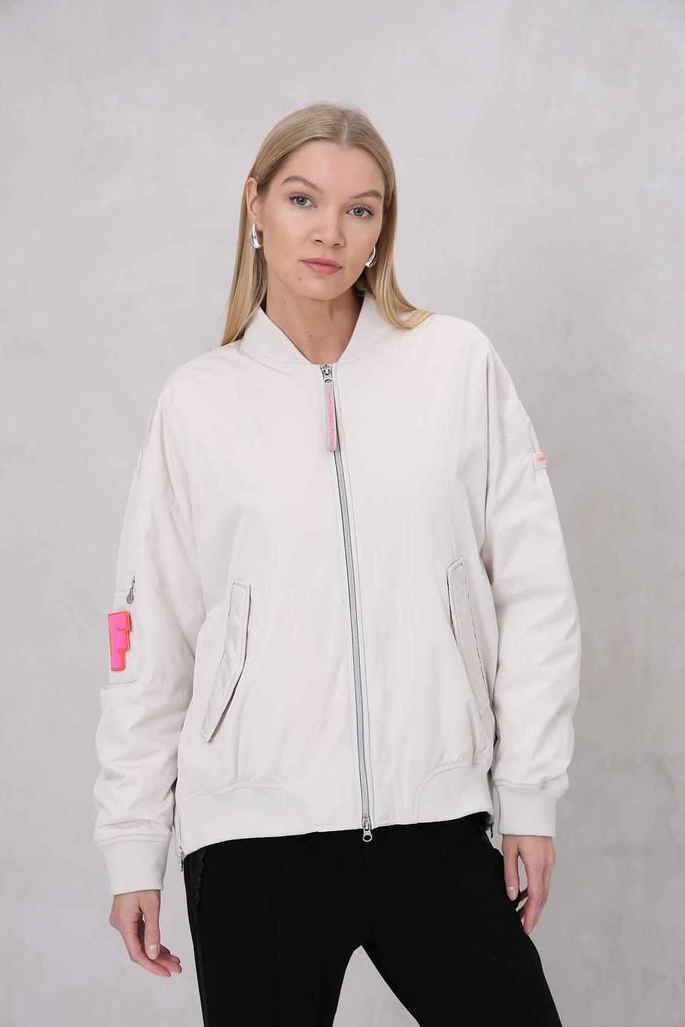 Куртка-бомбер Frieda and Freddies бежевая