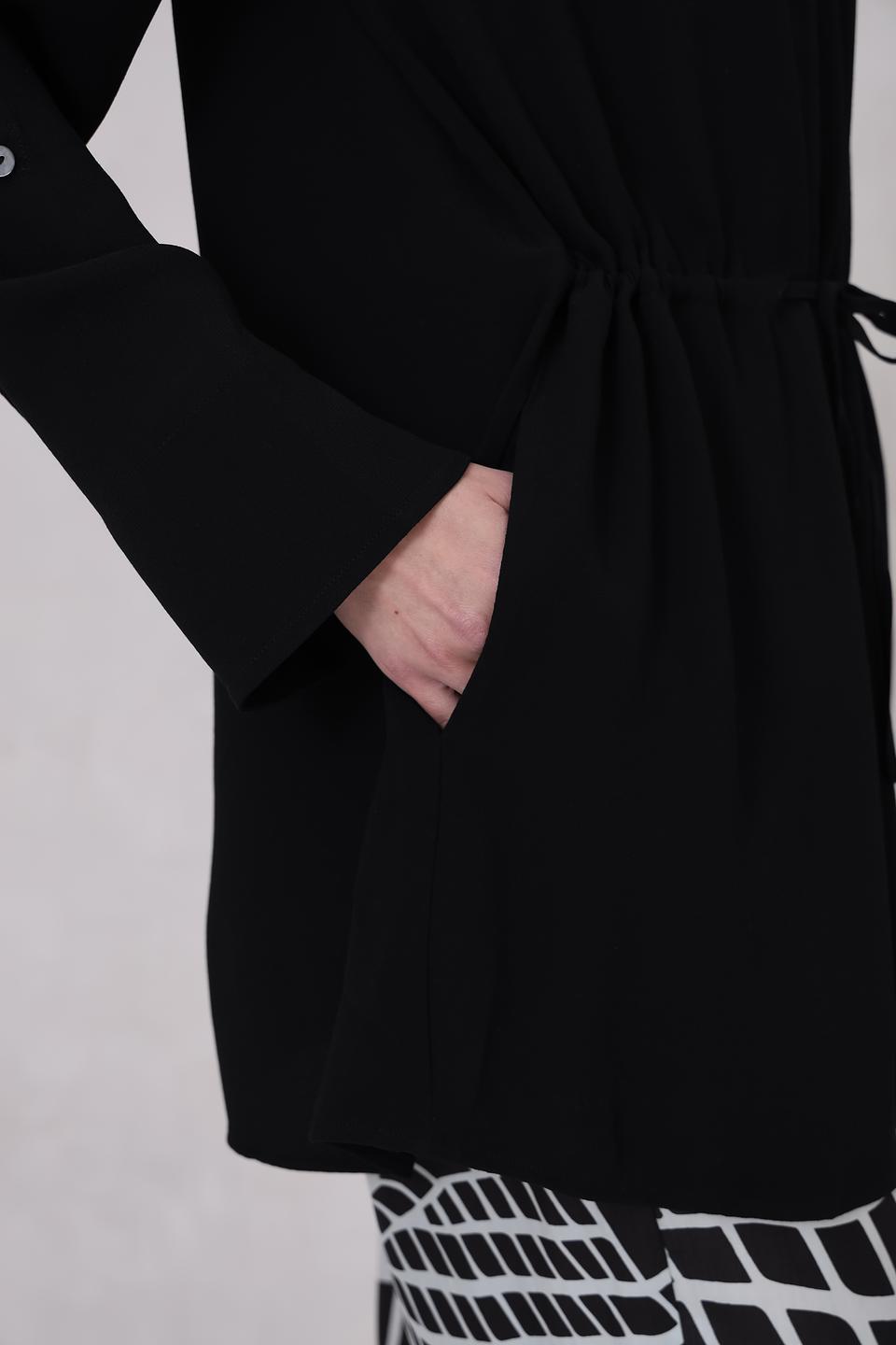 Блуза Margittes чёрная с завязкой