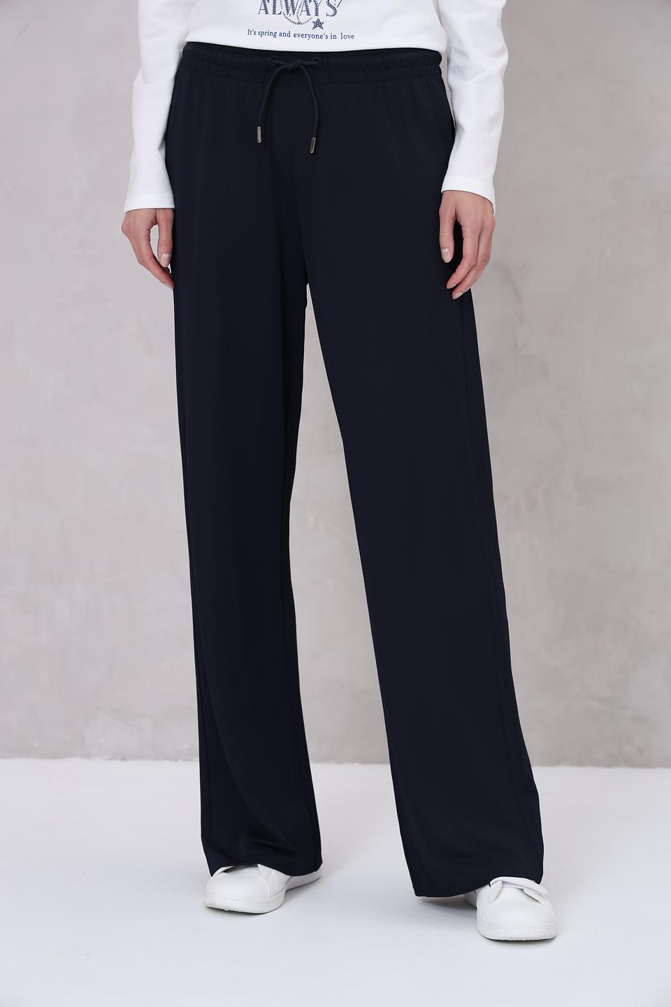 Брюки Margittes клёш тёмно-синие