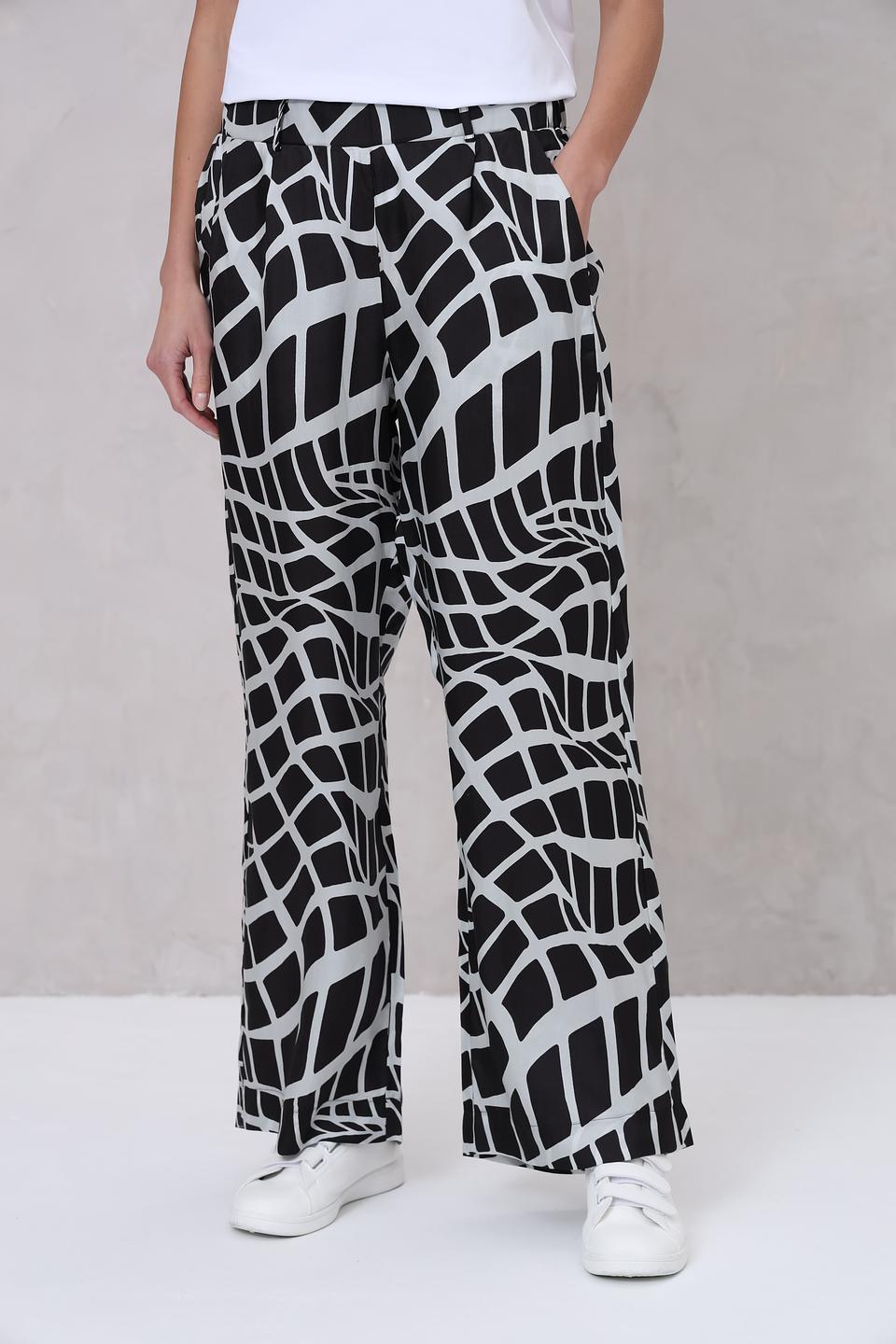 Брюки Margittes с принтом геометрия