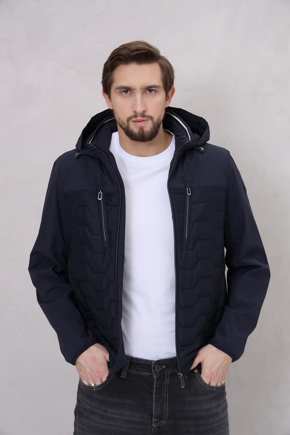 Куртка Bugatti стеганая синяя