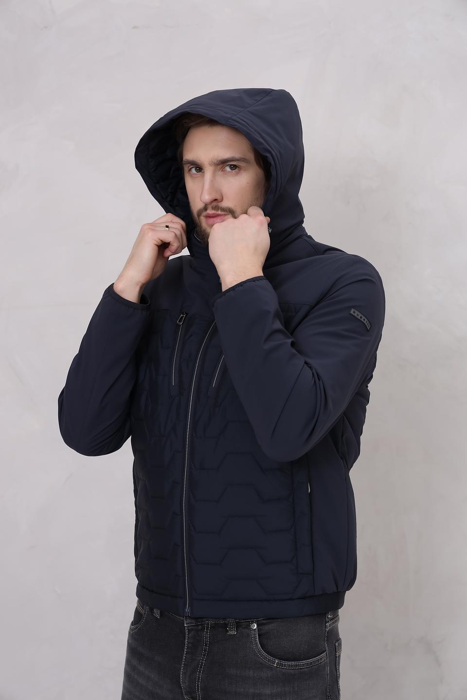 Куртка Bugatti стеганая синяя