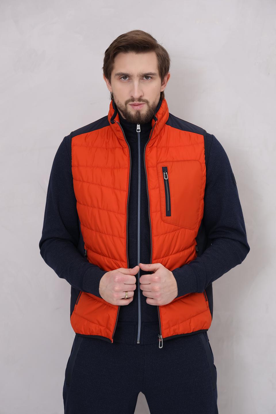 Жилет Bugatti стеганый оранжевый