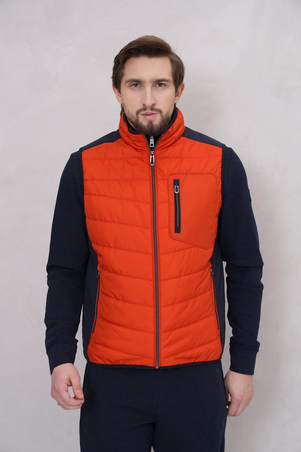 Жилет Bugatti стеганый оранжевый