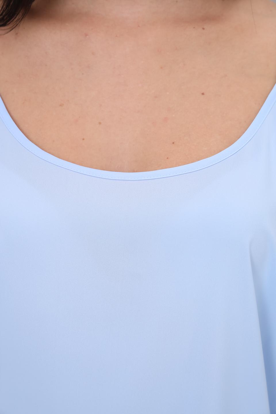 Блуза Marc Aurel кружево голубой