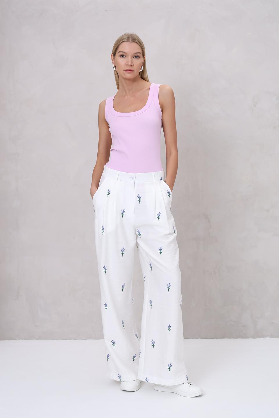 Брюки Beatris с вышивкой