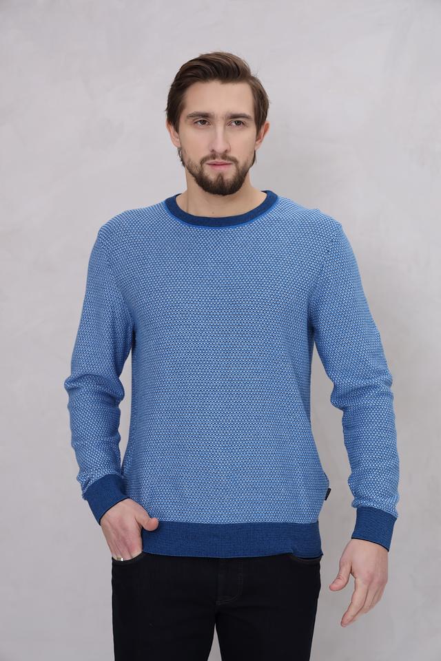 Джемпер Bugatti голубой с узором
