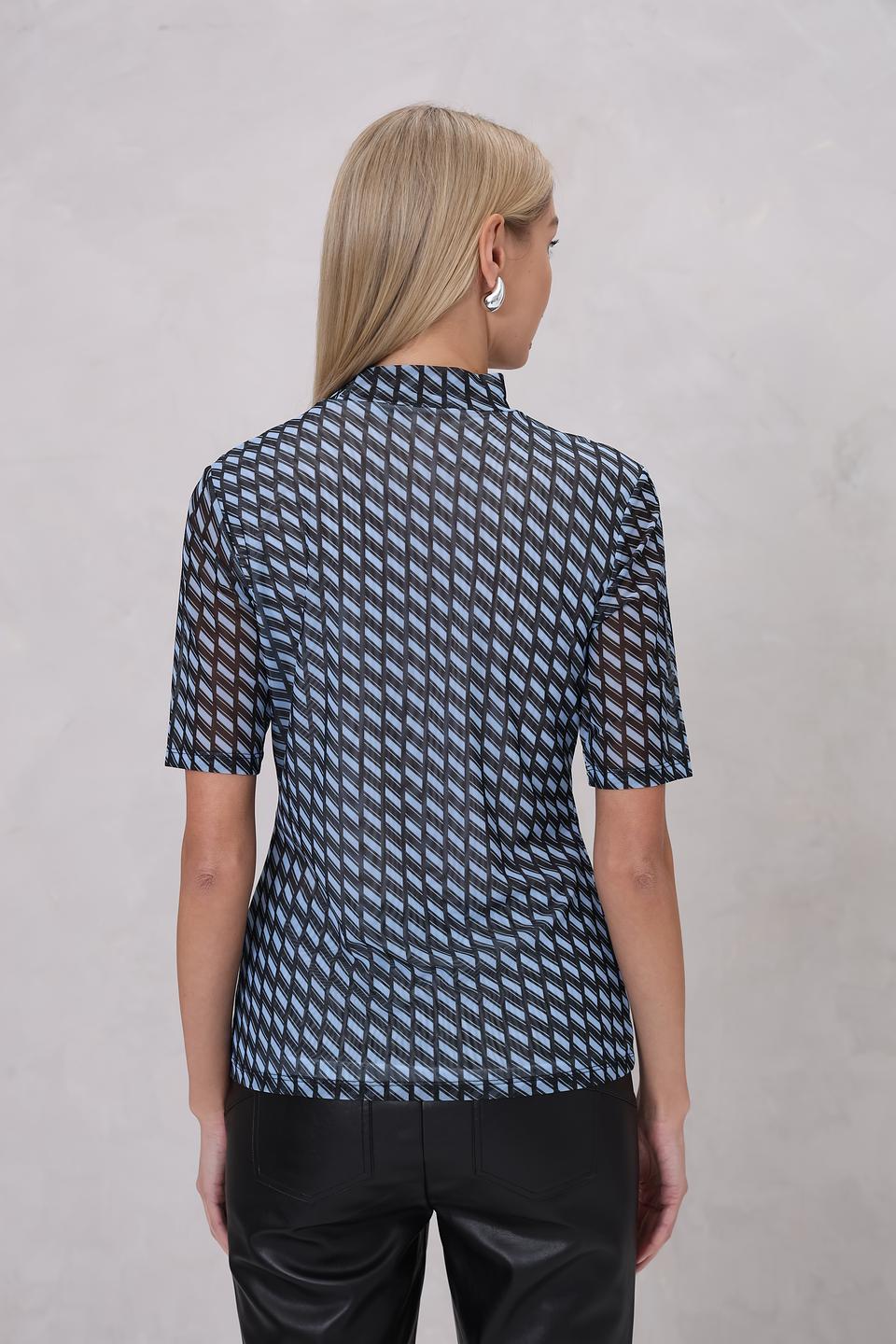 Блуза Marc Aurel с геометрическим принтом