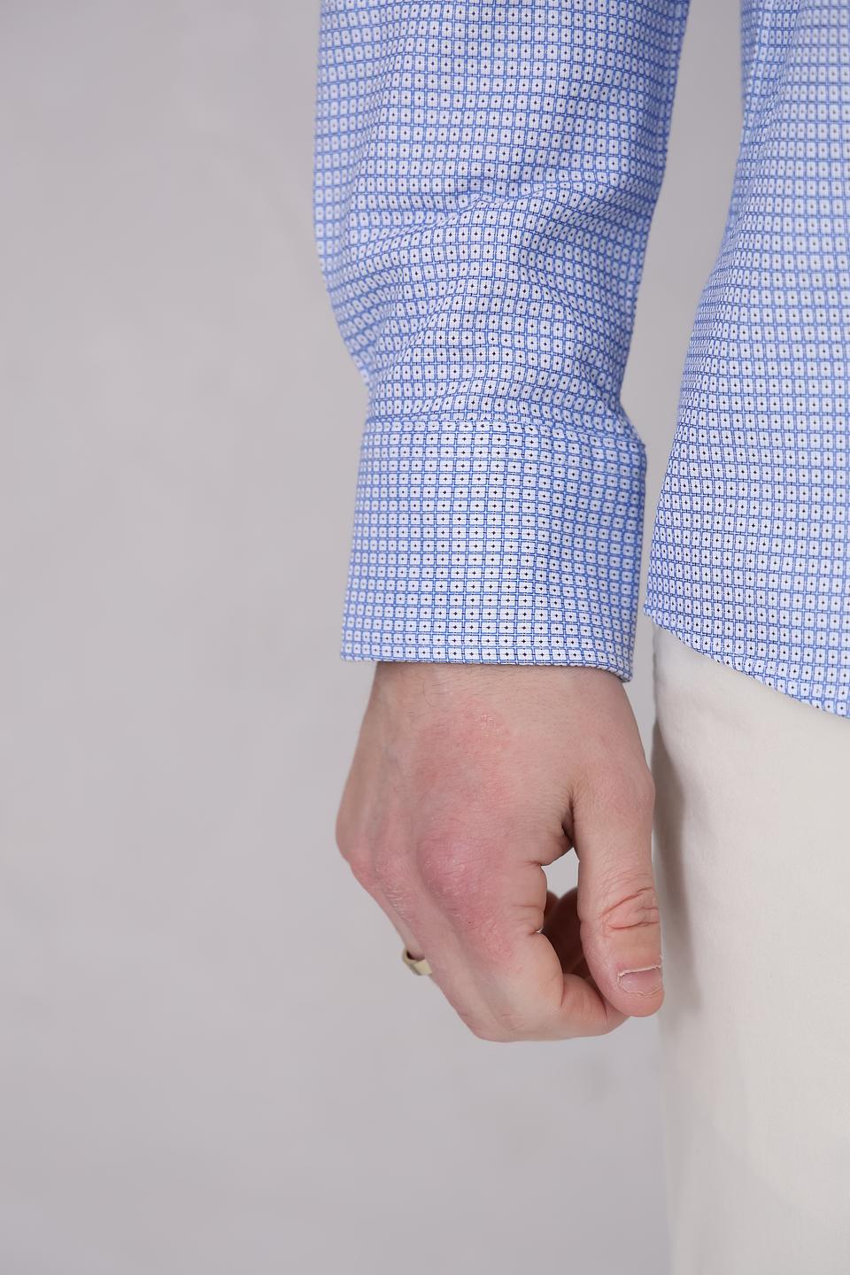 Рубашка Bugatti в голубую клетку