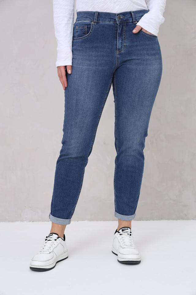 Джинсы Angels с подворотами синие