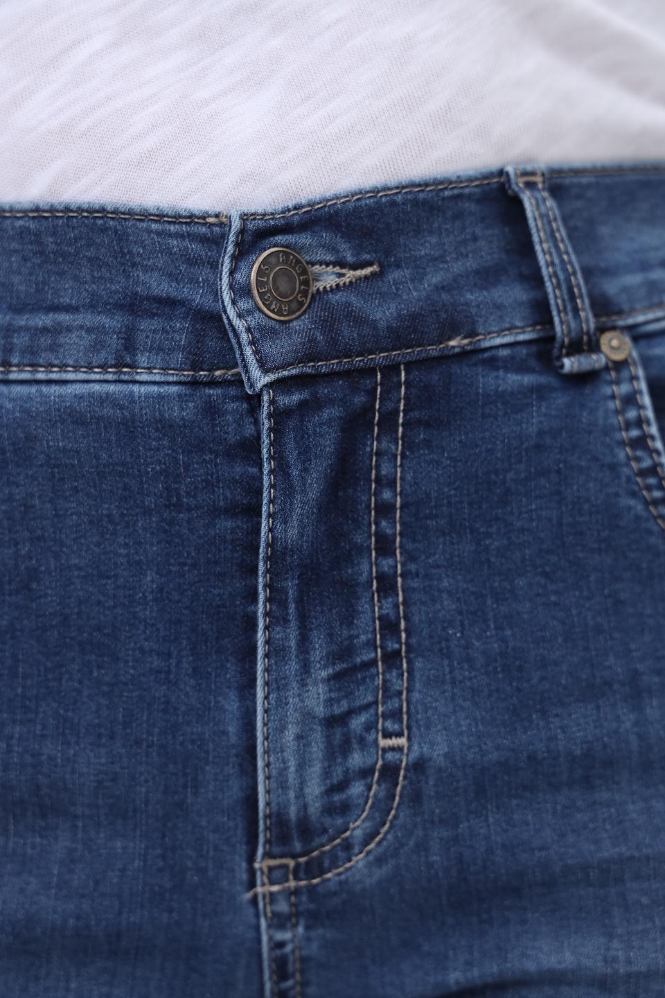 Джинсы Angels с подворотами синие