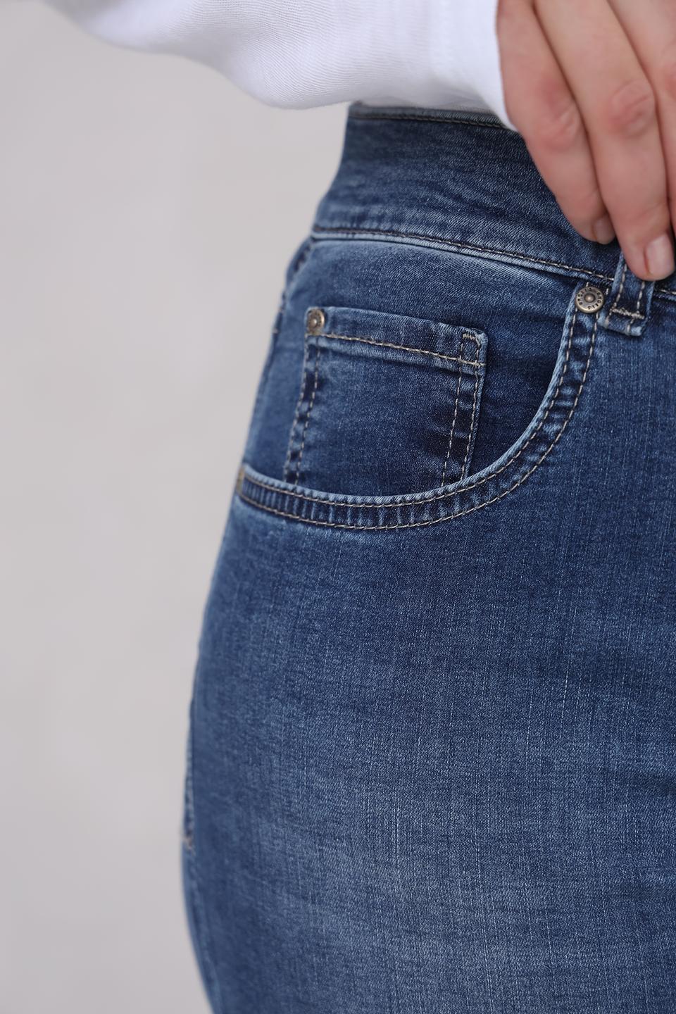 Джинсы Angels с подворотами синие