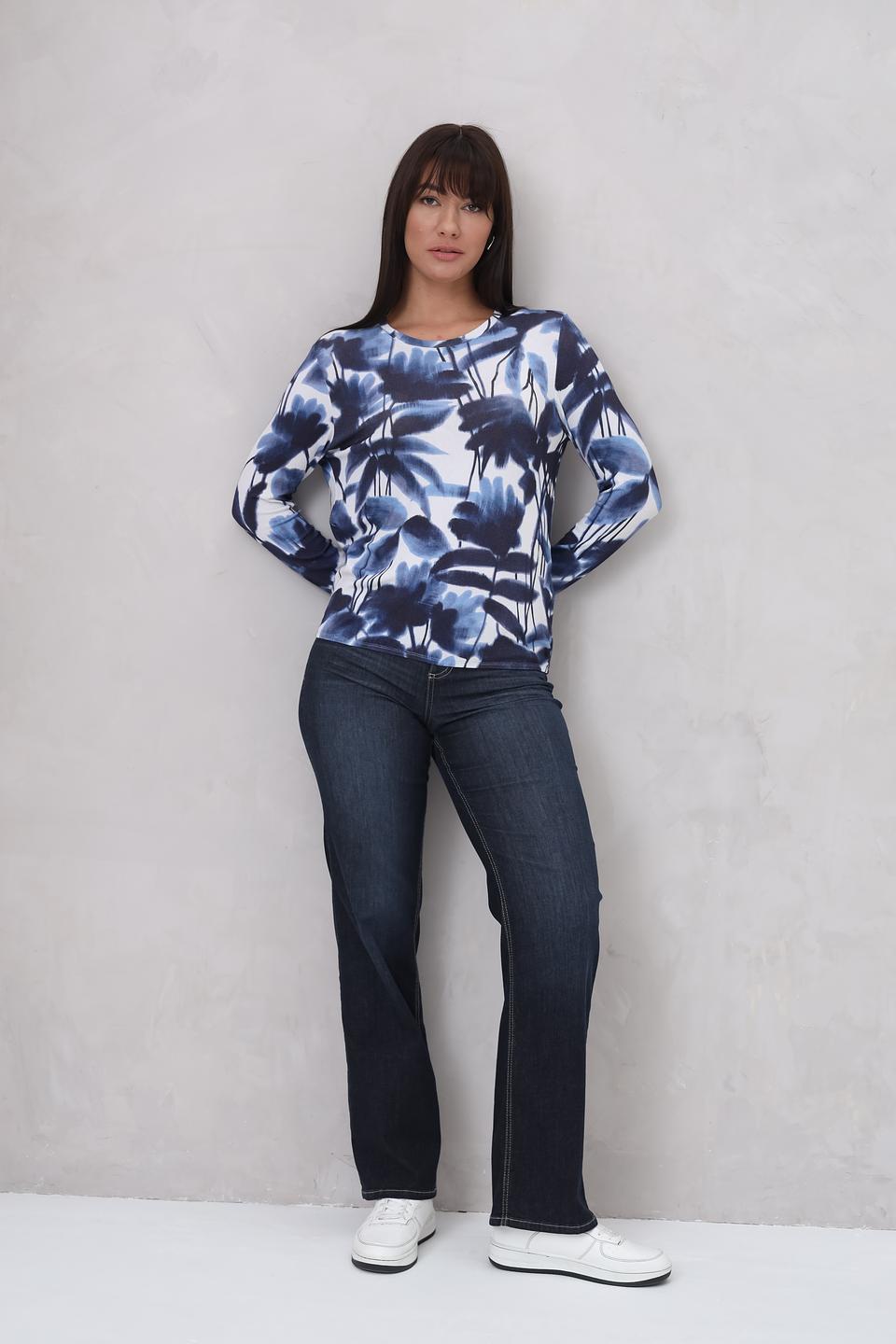 Джинсы клеш Angels тёмно-синие