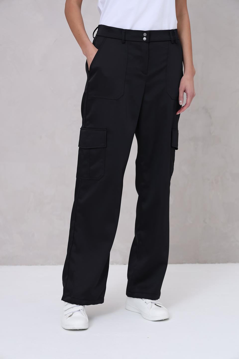 Брюки карго Bianca чёрные