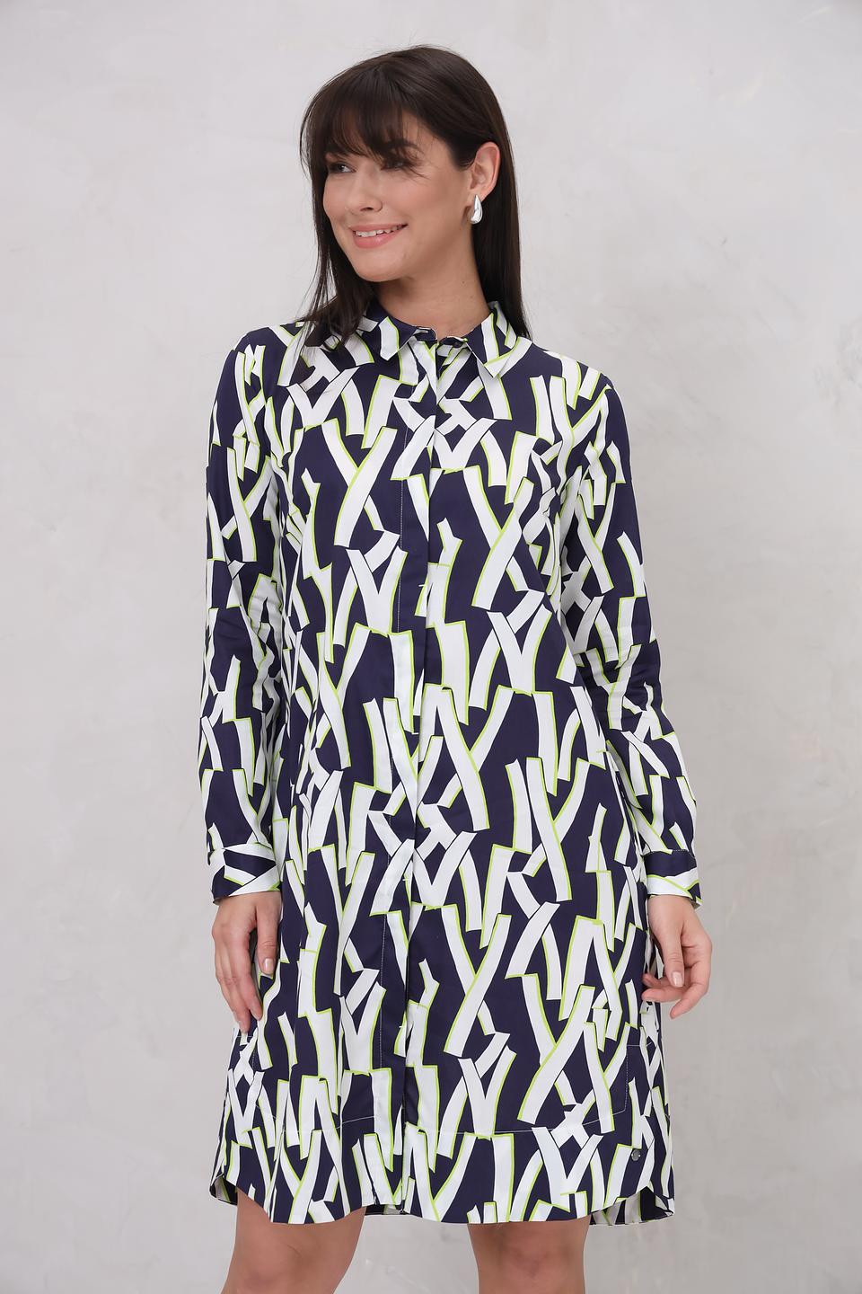 Платье Bugatti с геометрическим принтом