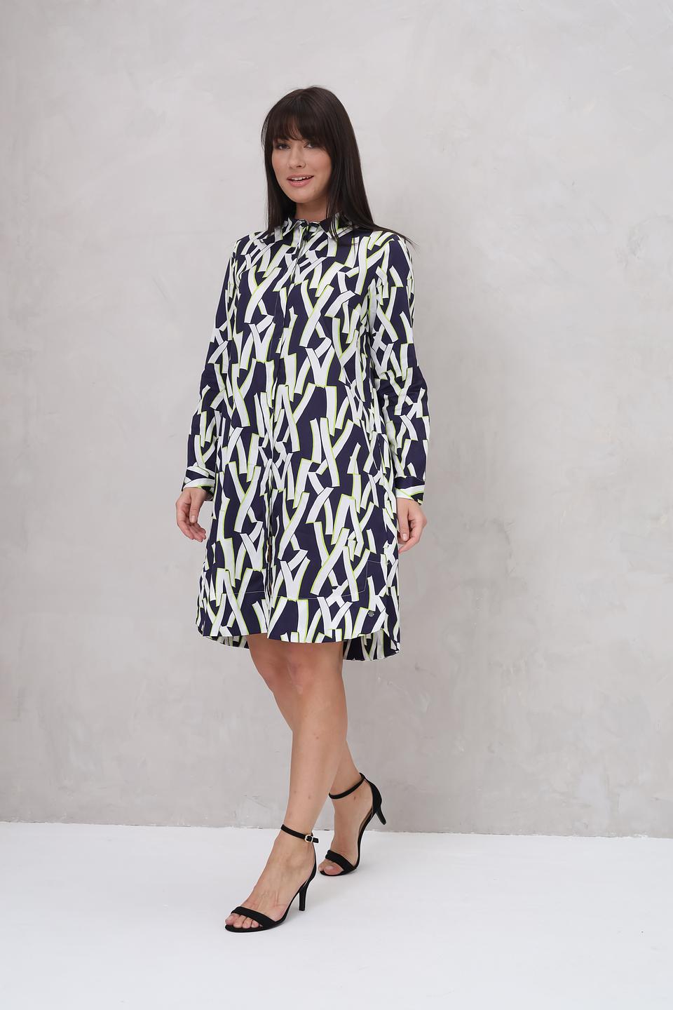 Платье Bugatti с геометрическим принтом