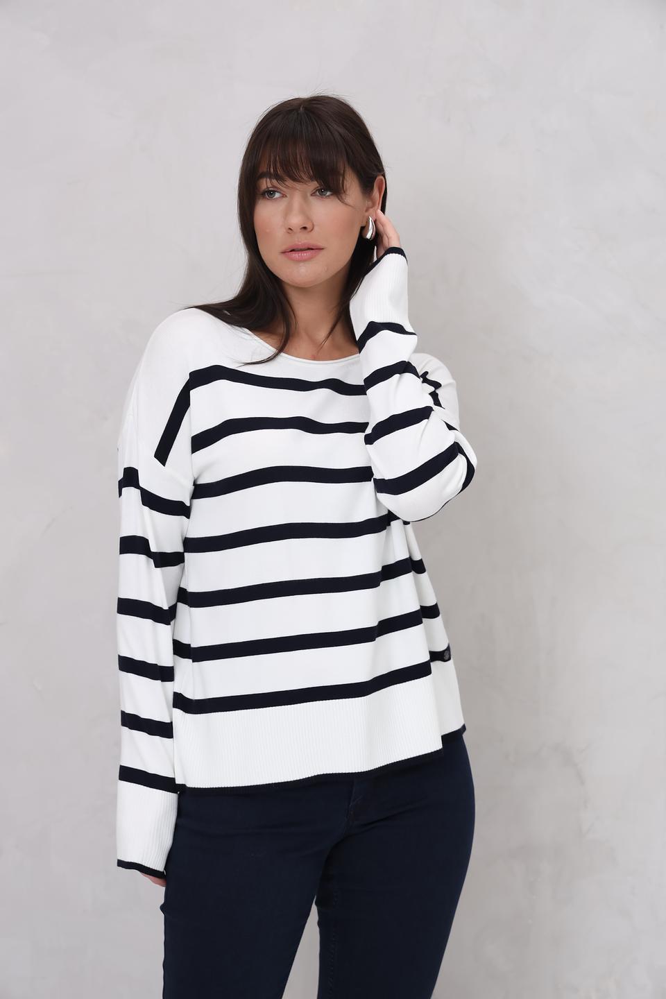 Пуловер Bugatti в полоску