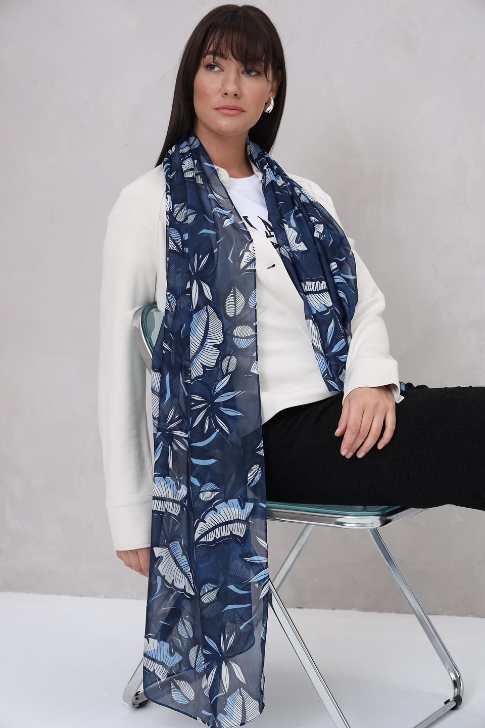 Шарф Rabe collection с листьями