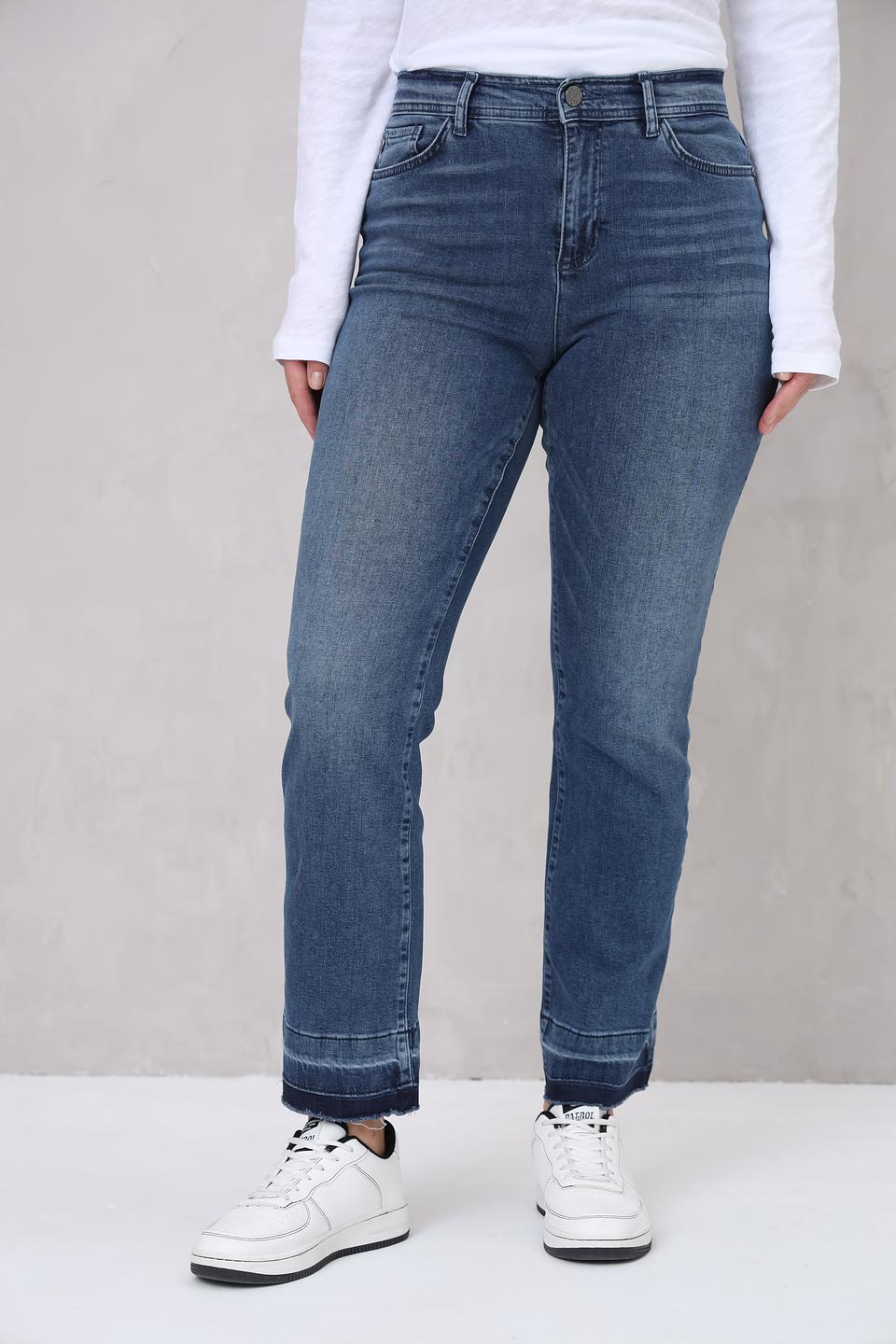 Джинсы Lecomte с потертостями indigo