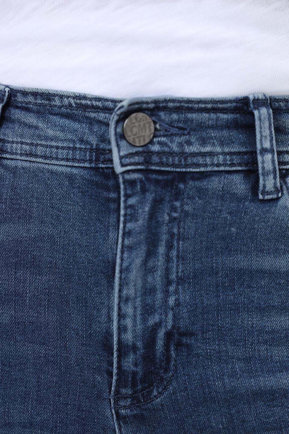 Джинсы Lecomte с потертостями indigo