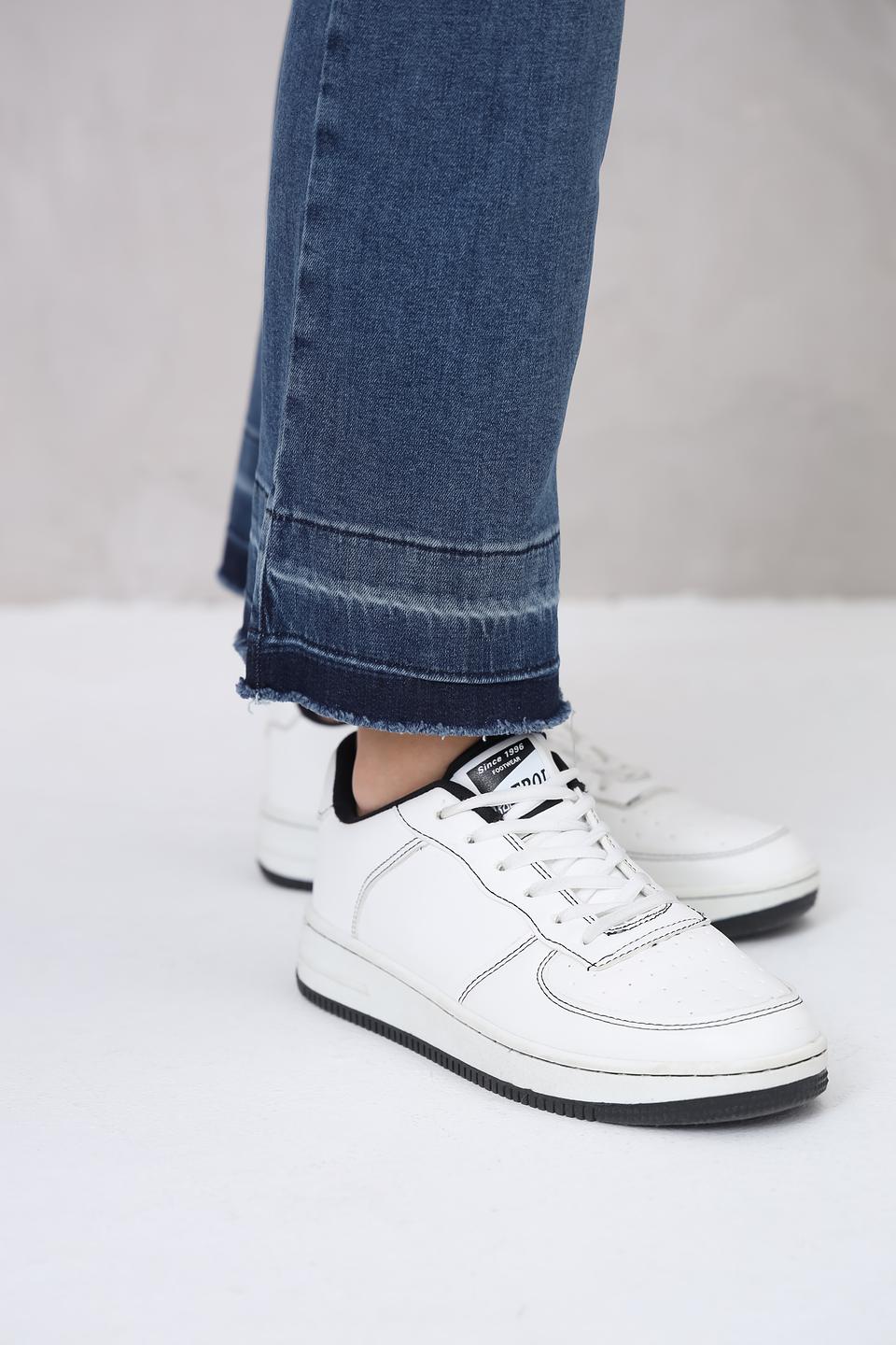 Джинсы Lecomte с потертостями indigo