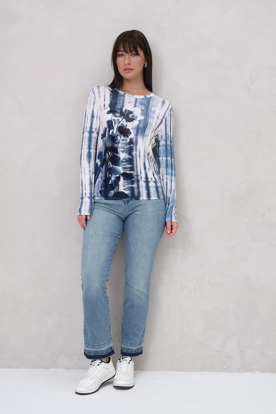 Лонгслив Lecomte с цветочным принтом