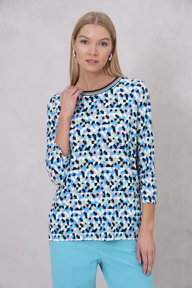 Лонгслив Bianca с геометрическим принтом