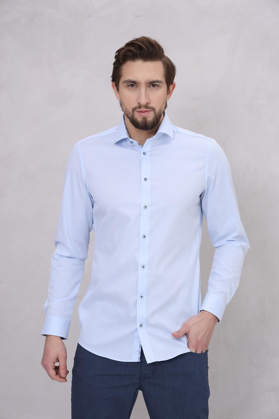 Рубашка Venti men голубая