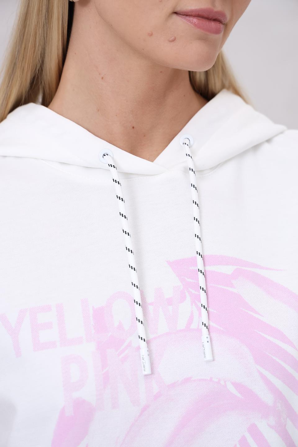 Пуловер Marc Cain с принтом белый