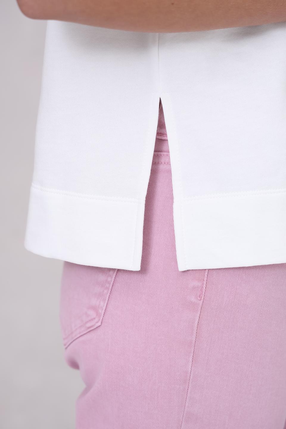 Пуловер Marc Cain с принтом белый