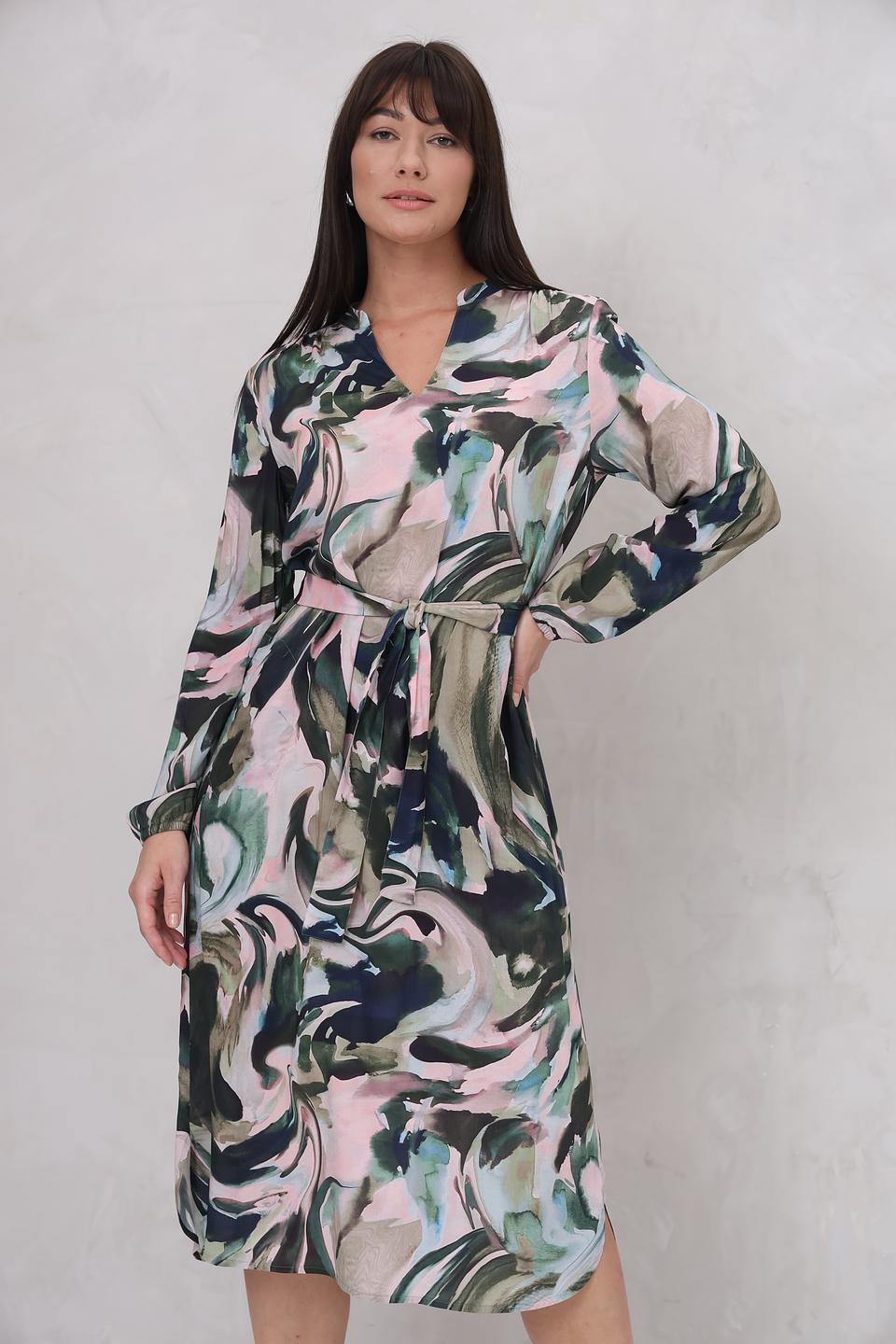 Платье Lecomte с цветочным принтом