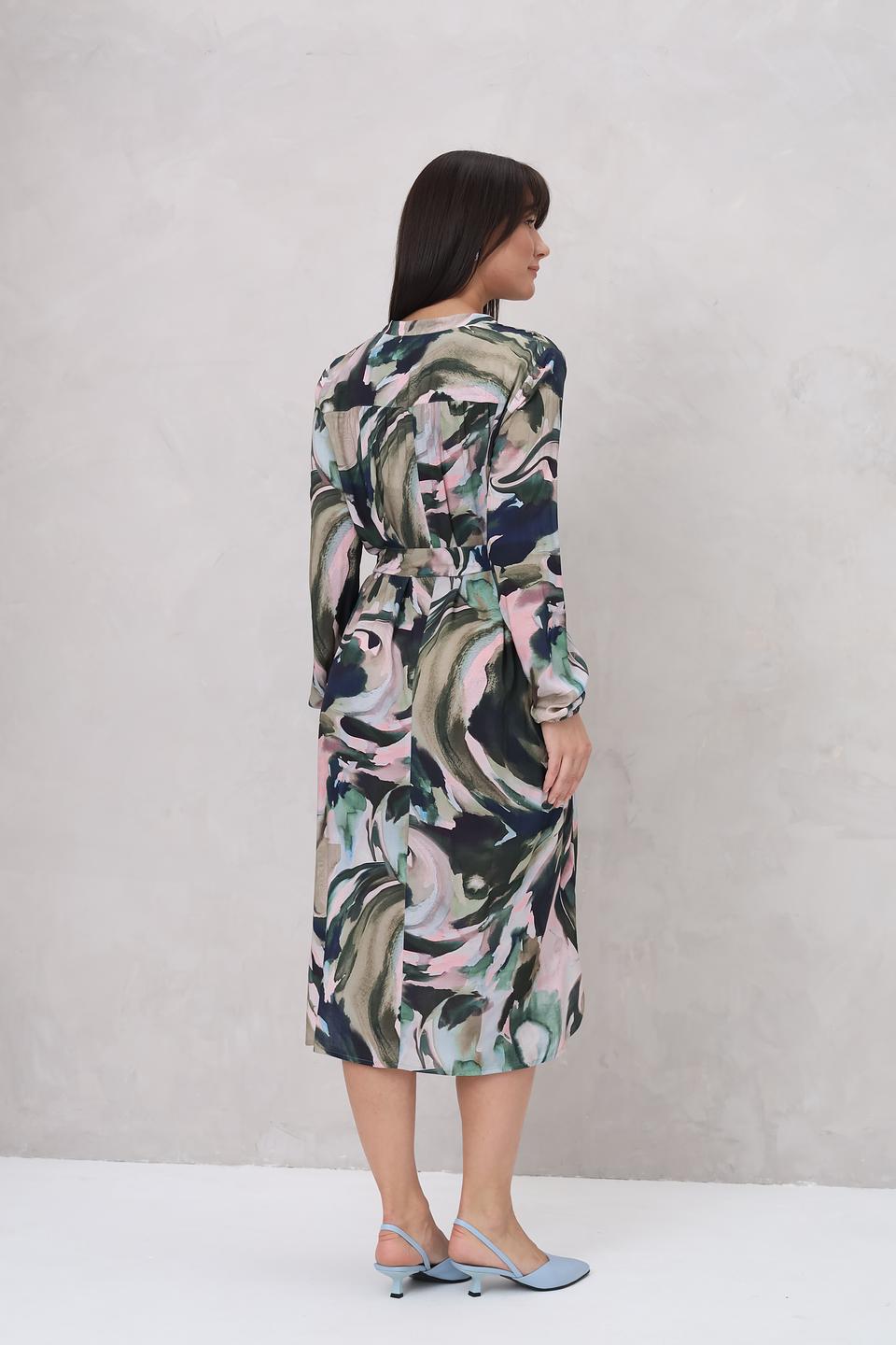 Платье Lecomte с цветочным принтом