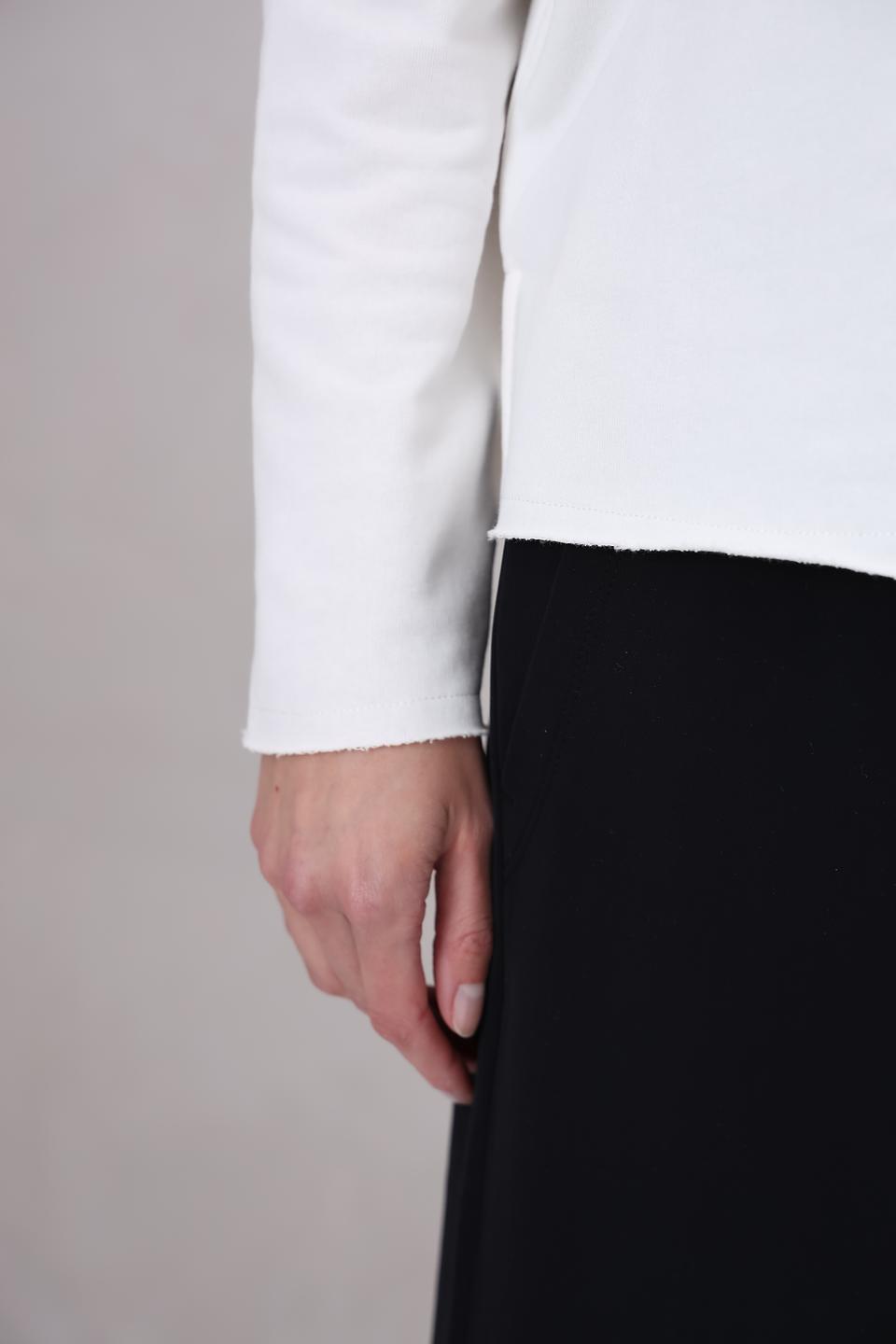 Пуловер Monari с принтом белый