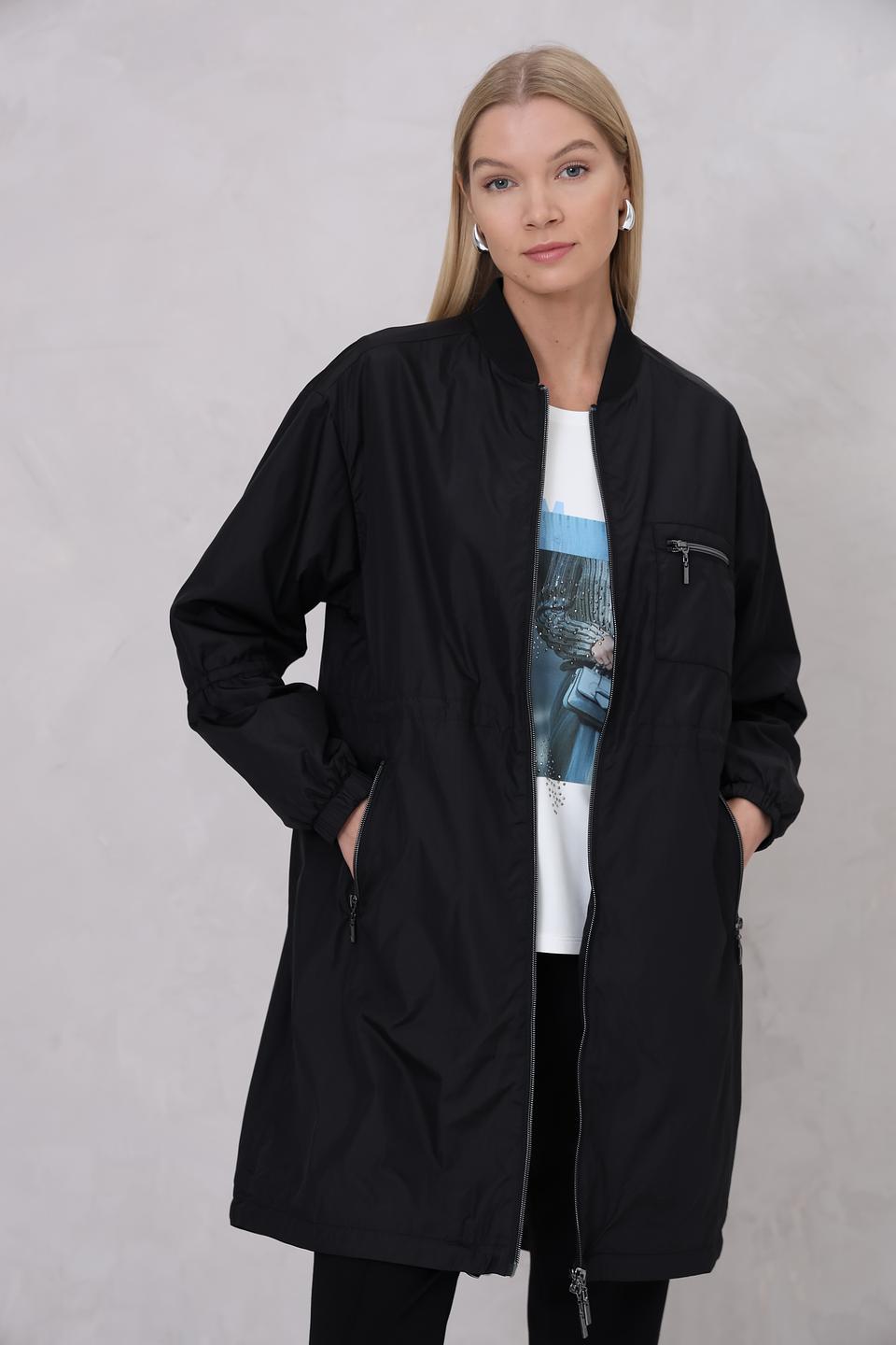 Плащ Monari чёрный оверсайз