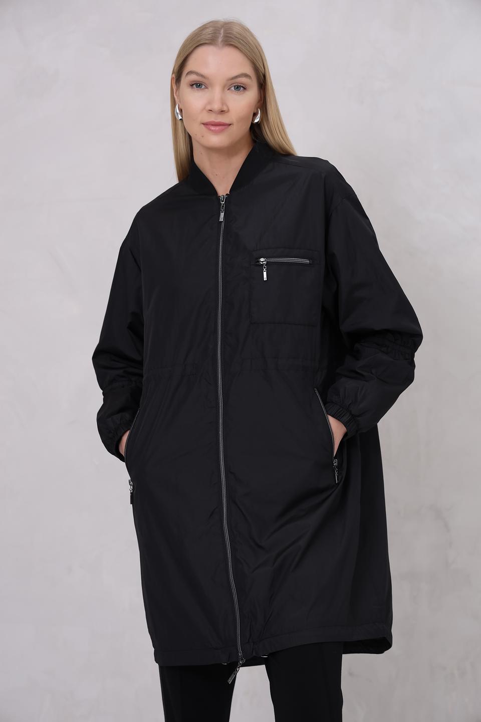 Плащ Monari чёрный оверсайз