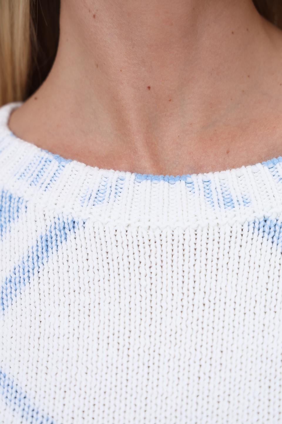 Пуловер Monari в голубую клетку