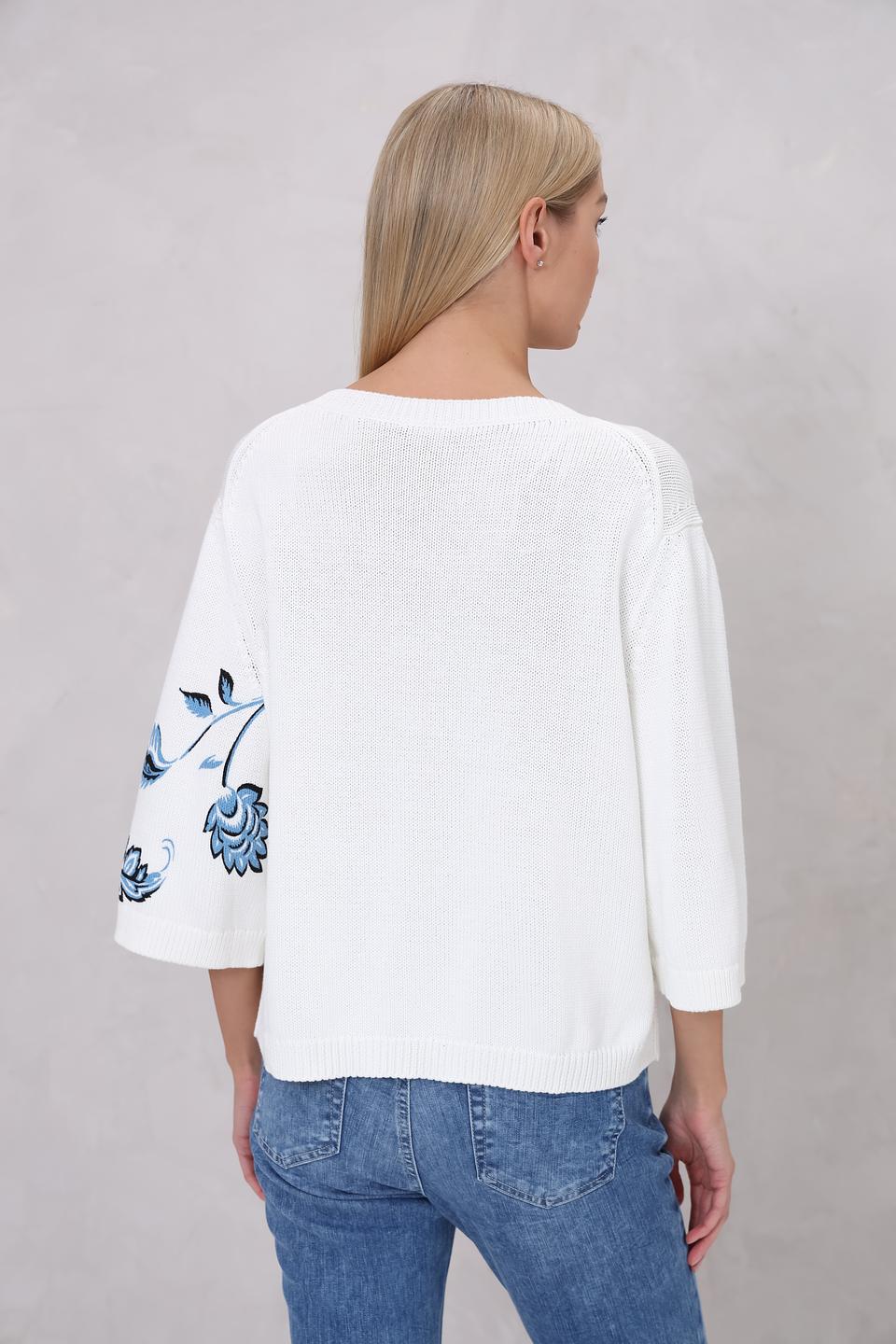 Пуловер Monari с цветочным принтом