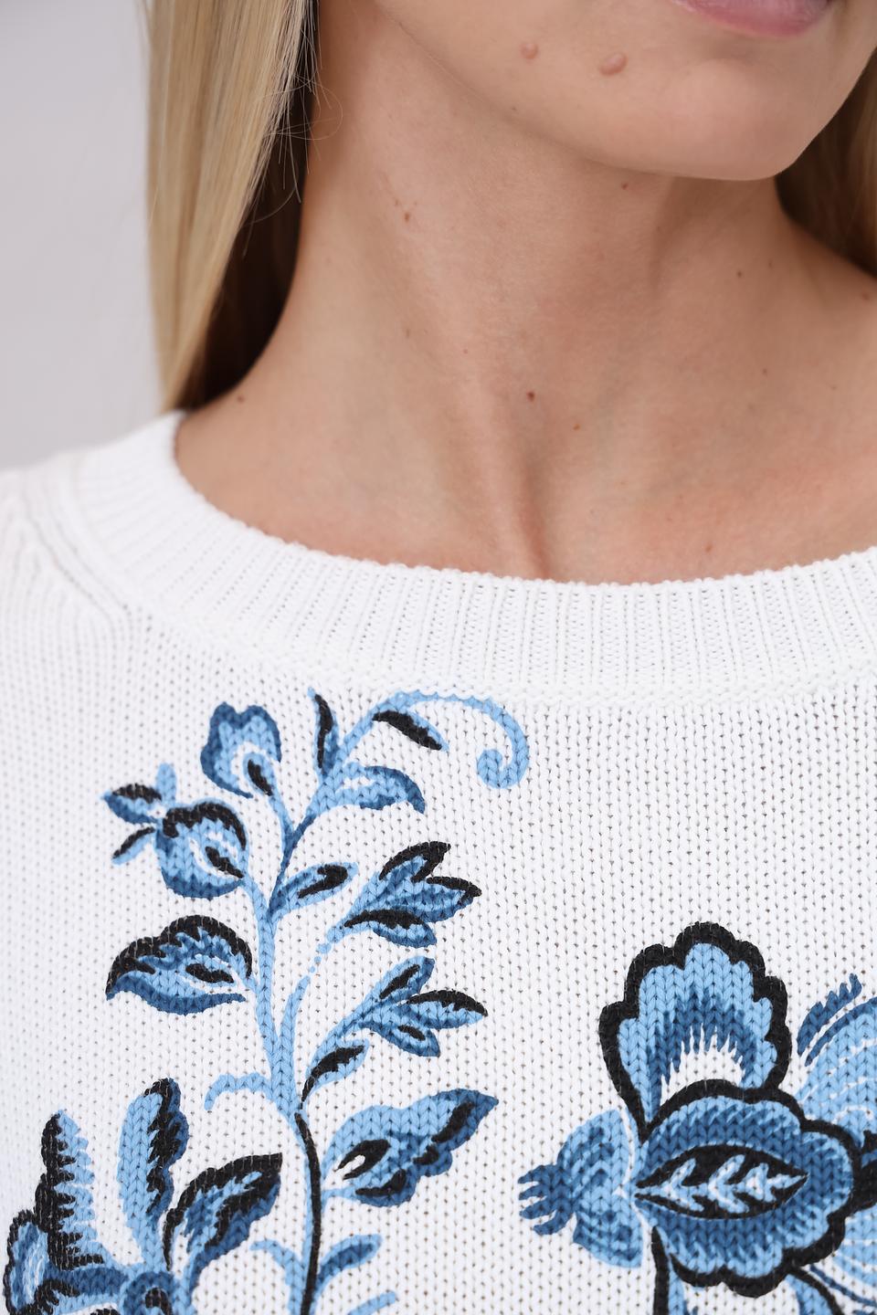 Пуловер Monari с цветочным принтом