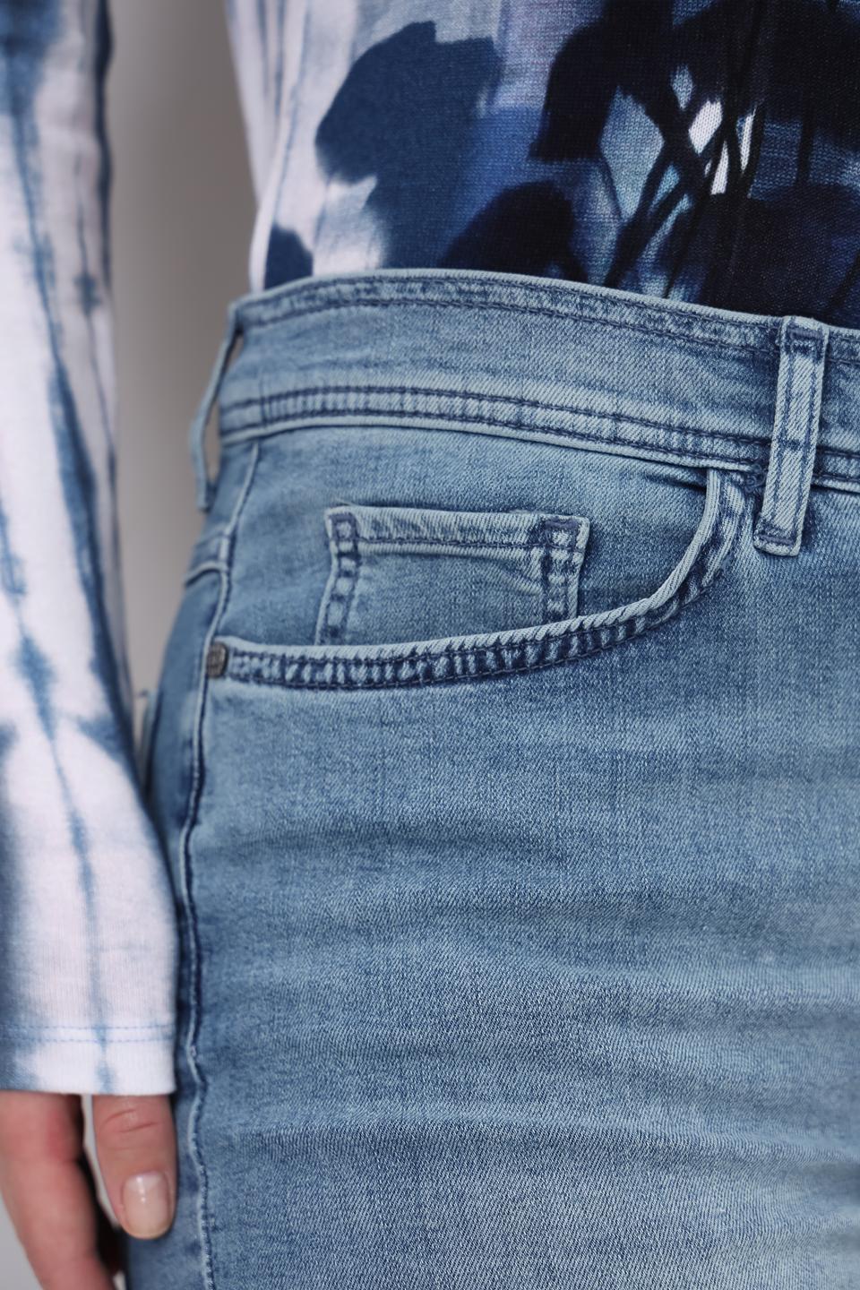 Джинсы Lecomte с необработанным краем голубые