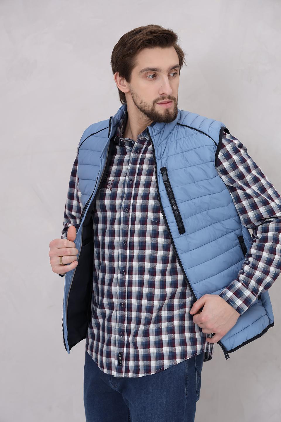 Жилет Casa Moda стеганый голубой