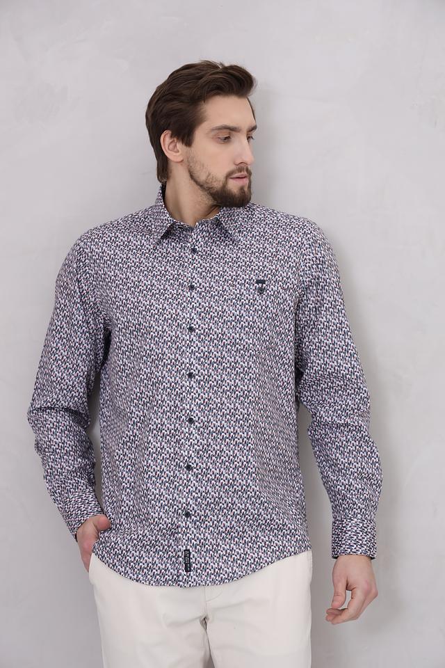 Рубашка Casa Moda с геометрическим принтом